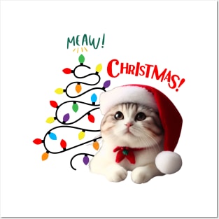 Meaw Christmas Posters and Art